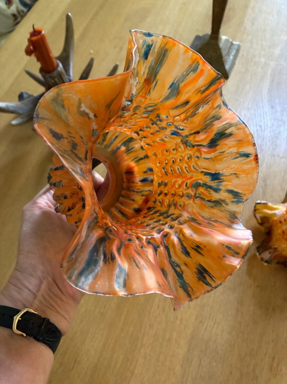 Vintage Tulip Pendant Lamp – Glass, Metal (photo 2 of 5)