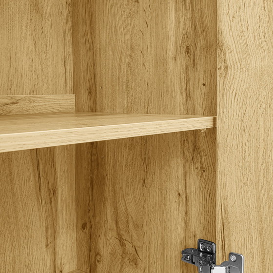 Image 1 of Urban Meuble buffetkast met 2 deuren en 3 laden in hout look 150*38*77cm