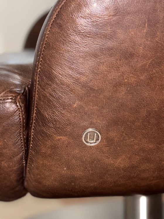 Fauteuil vintage Natuzzi Brend – Cuir (photo 4 of 5)