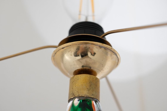 Image 1 of Lampe de table en verre de Murano attribuée à Flavio Poli pour Seguso, Italie, années 1960s