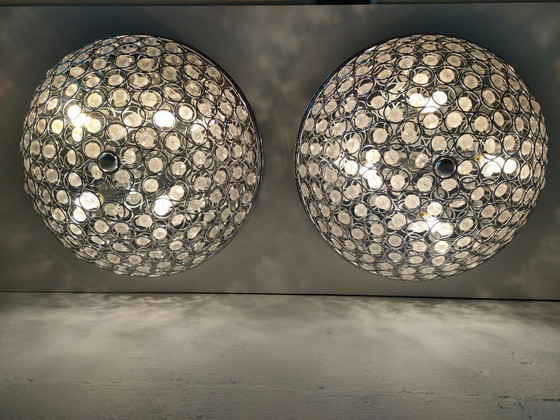 Image 1 of Retro transparent halogen ceiling light (smaller version).