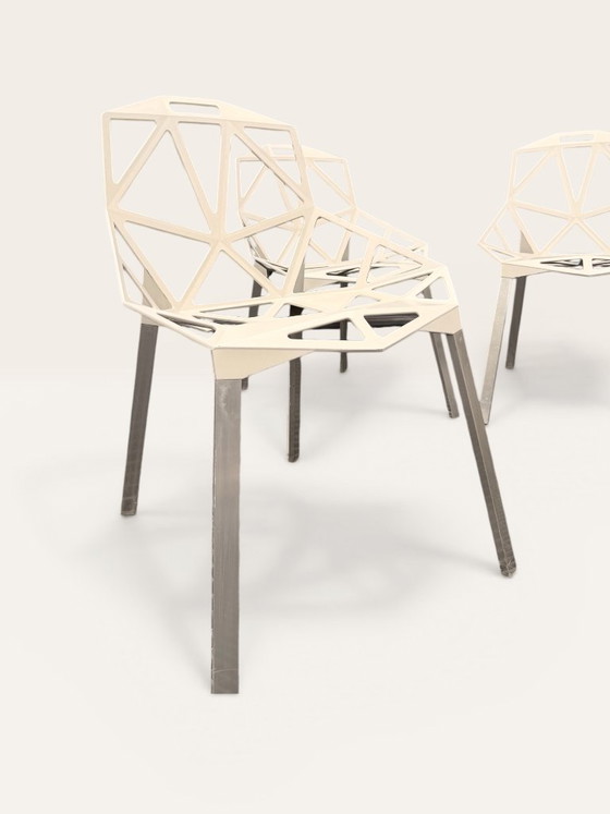 Image 1 of Série 4 Chaises Chair One Magis Blanc Cassé | Grcic (