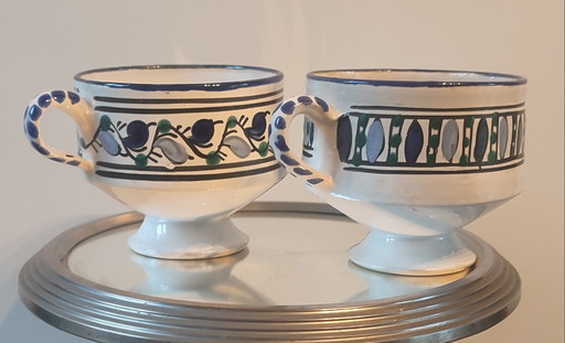 Pair of Large 500ml Maghreb Ceramic Cups