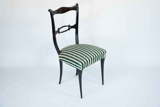Image 1 of Mid-Century set of six dining chairs attributed to Paolo Buffa. Italy 1950s