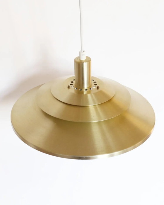 Image 1 of Lampada a sospensione in ottone dal design vintage danese