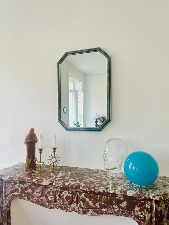 Image 1 of 80s octagonal mirror