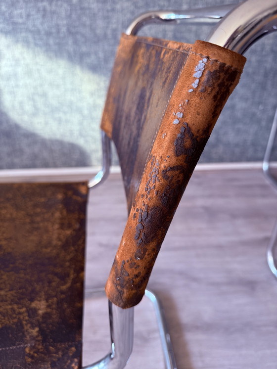 Image 1 of Vintage Thonet S33 van Mart Stam, met een bijzondere patina, circa jaren 60.