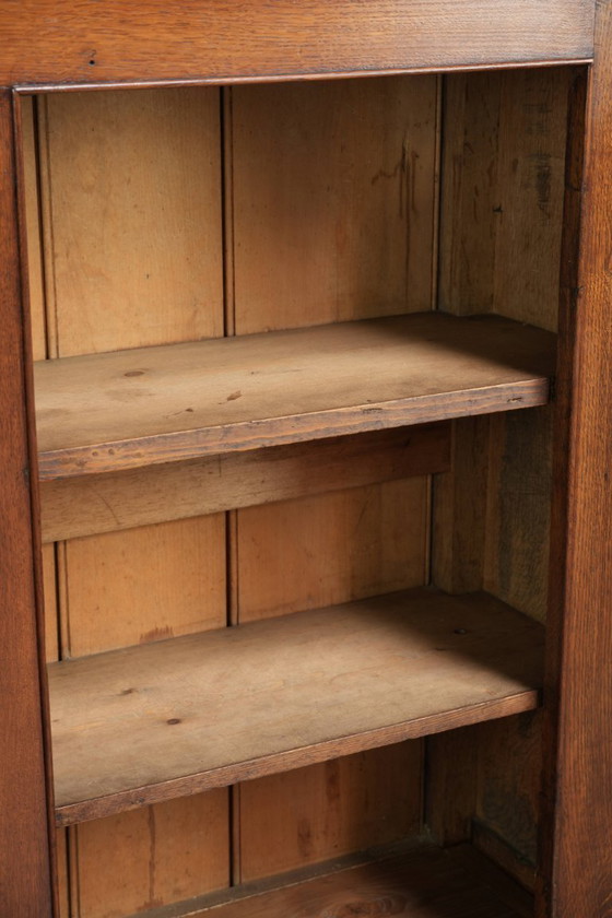 Librería/vitrina con incrustaciones antigua de roble inglés de mediados del siglo XIX. – Wood (photo 9 of 12)