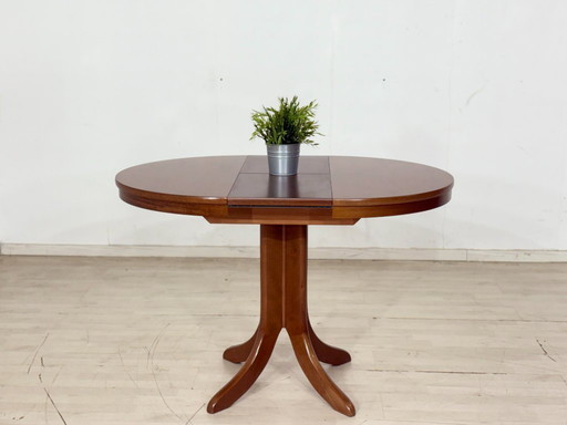 Table de salle à manger élégante de style Mid-Century – Table de cuisine ronde et extensible