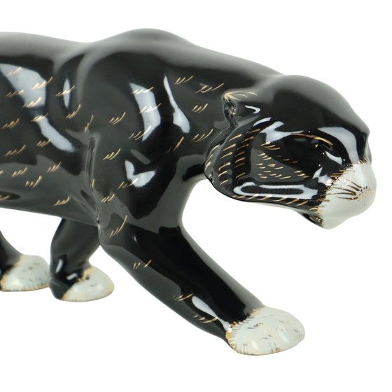 Image 1 of Art Deco Stil Panther Keramik