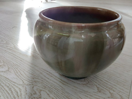 Image 1 of Glazed plant pot by Jérôme Massier, circa 1900