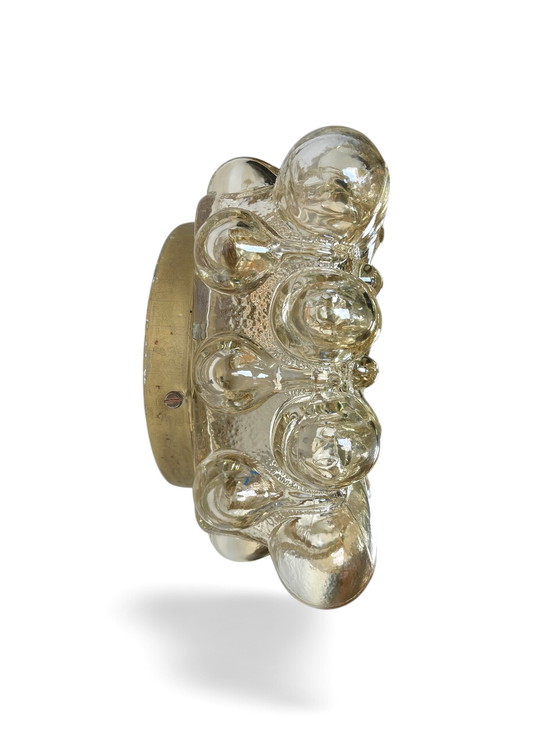 Image 1 of Lampada in vetro a bolle, Helena Tynell per Glashütte Limburg