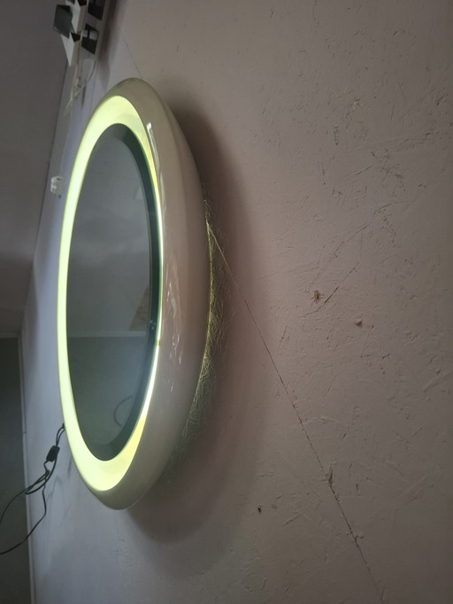 Vintage italiaanse spiegel met verlichting