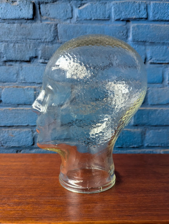 Image 1 of Glazen vintage mannequin hoofd