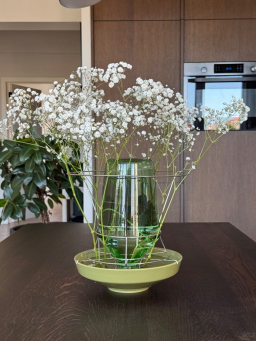 Objets de Valérie - Vase caché (transparent et vert)