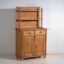Antique pine kitchen dresser – Rustic European cupboard with shelves – circa 1940 – Storage cabinet, Metal (photo 7 of 40)