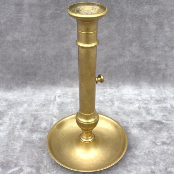 Image 1 of Antico candeliere francese in rame 30 cm