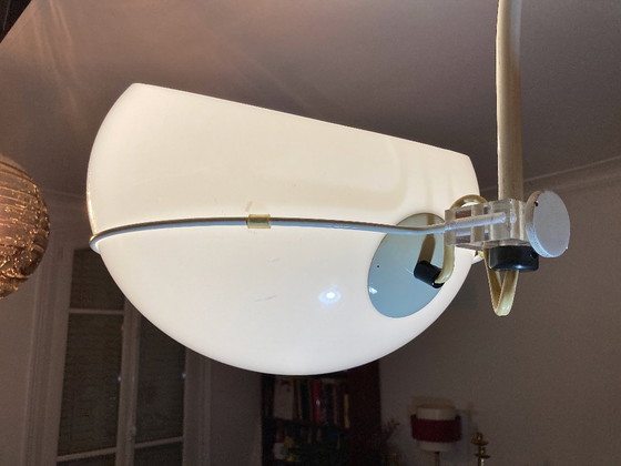 Image 1 of Grande lampada da parete ad arco Dijkstra in acciaio e acrilico