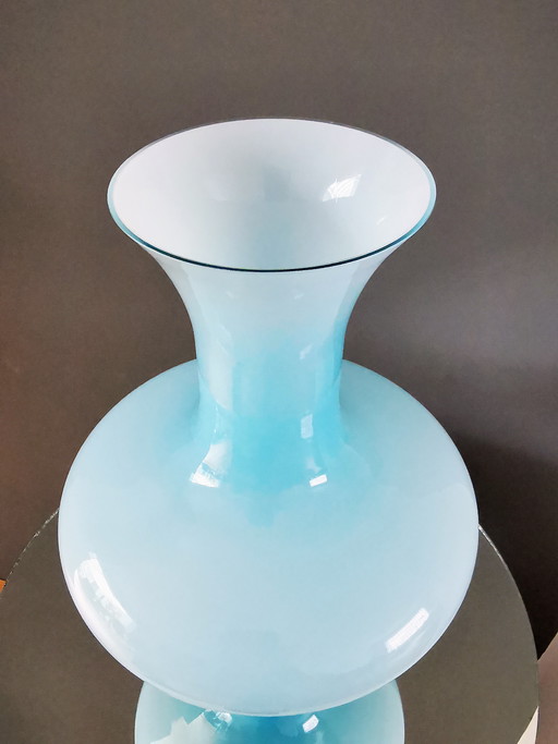 Empoli Glass Vase Italy Tuscany, 1960s