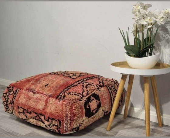 Image 1 of Moroccan Berber pouf, vintage seat cushion