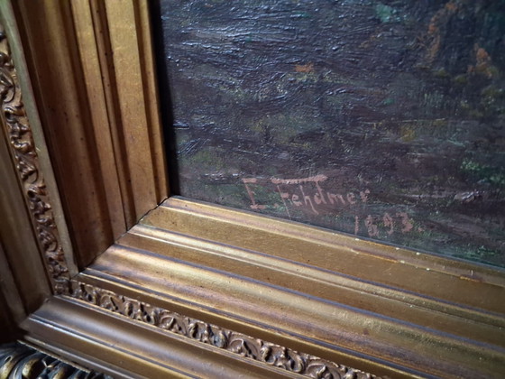 Peinture à l'huile avec petites éclats – Peintures et dessins, Toile (photo 3 of 5)