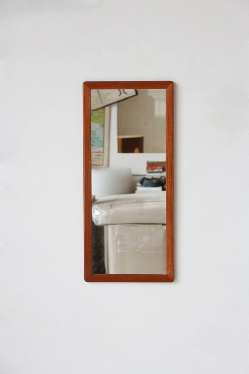Rectangular Teak Mirror - Scandinavian Style - 28.03.25.03