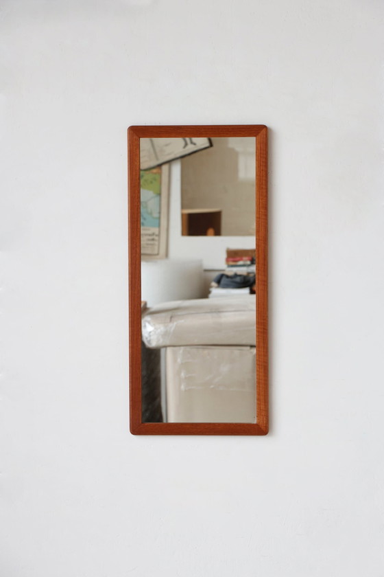 Image 1 of Rechthoekige spiegel in teak - Scandinavische stijl - 28.03.25.03