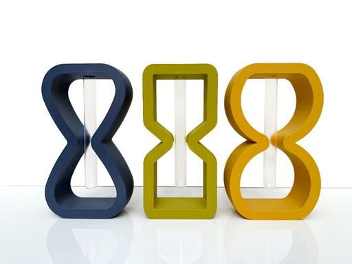 Relojes de arena atemporales (juego de 3 jarrones tallados)