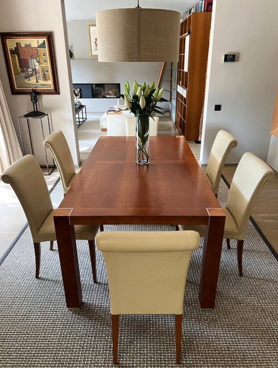 Image 1 of Set of 6 Poltrona Frau Vittoria Chairs – 1997