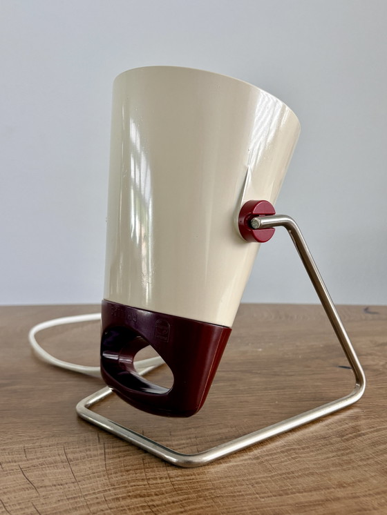 Lampada Philips Infraphil HP3603 Space Age in stile Mid-Century Modern (variante bordeaux) (photo 7 of 14)