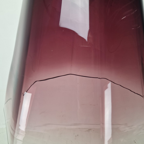 Image 1 of Italiaanse elegantie - Leucos hanglamp met transparant paars Murano glas