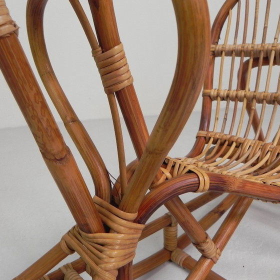 Image 1 of Cheval à bascule en bambou, 1960