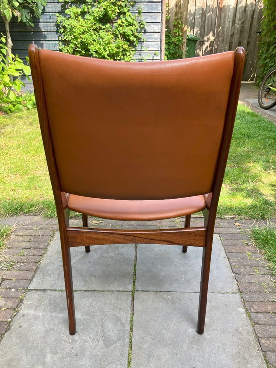 Image 1 of Palissanderhouten eetkamerstoel Johannes Andersen voor Uldum