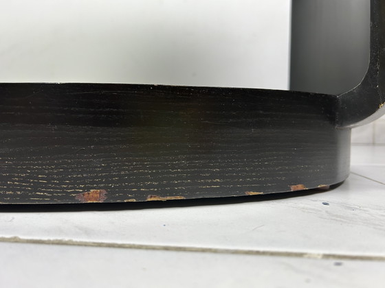 Image 1 of Table d'appoint McGuire San Francisco, bois massif laqué noir