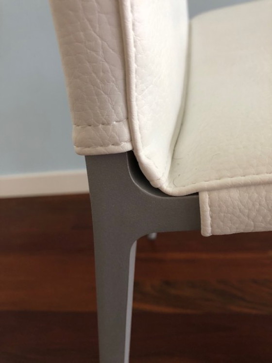 Sedie Lia Zanotta, Ecofire Bianco, Base in Alluminio – Sedie da pranzo, Leather (photo 6 of 8)