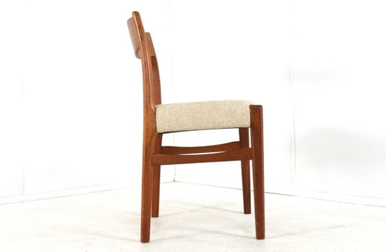 Set di 6 sedie da pranzo vintage Iversen per Glygnore, di Arne Wahl, nuove, imbottite. – Wood (photo 13 of 16)