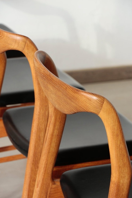 Image 1 of Set of 6 Vintage Scandinavian Teak Chairs – 1960s