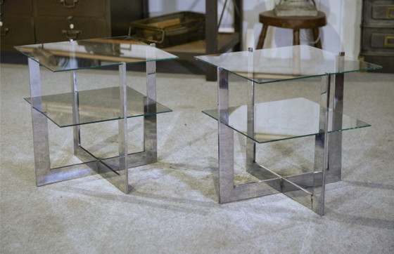 Image 1 of Pair of 1950s design coffee tables