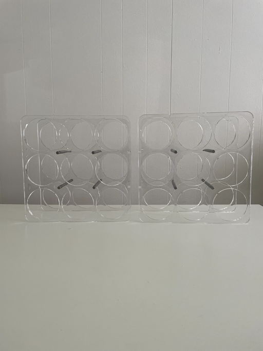 2x Vintage Design Wine Rack