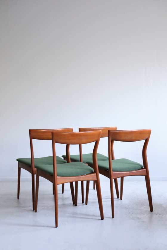 Image 1 of Juego de 4 sillas de comedor R. Borregaard, década de 1970.