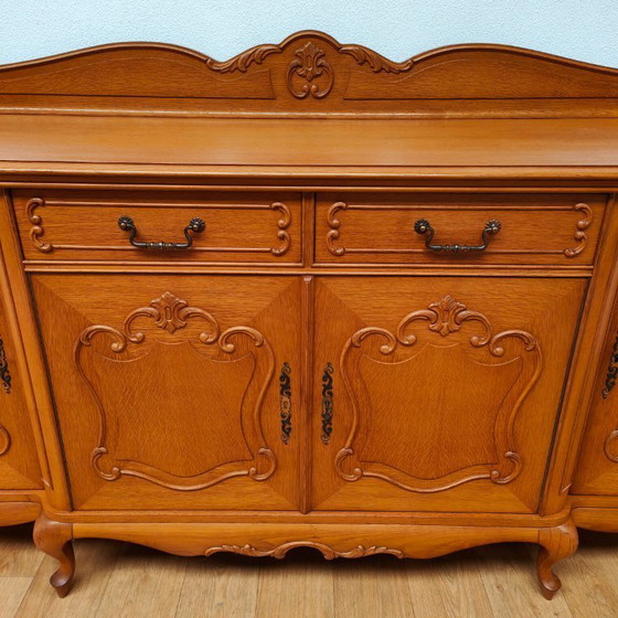 Image 1 of Vintage country Louis wall cupboard buffet cupboard dresser chest of drawers