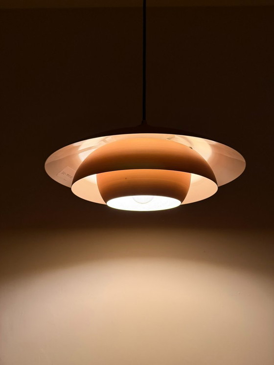 Image 1 of Lampada a sospensione vintage danese in rame - Lampada di design danese