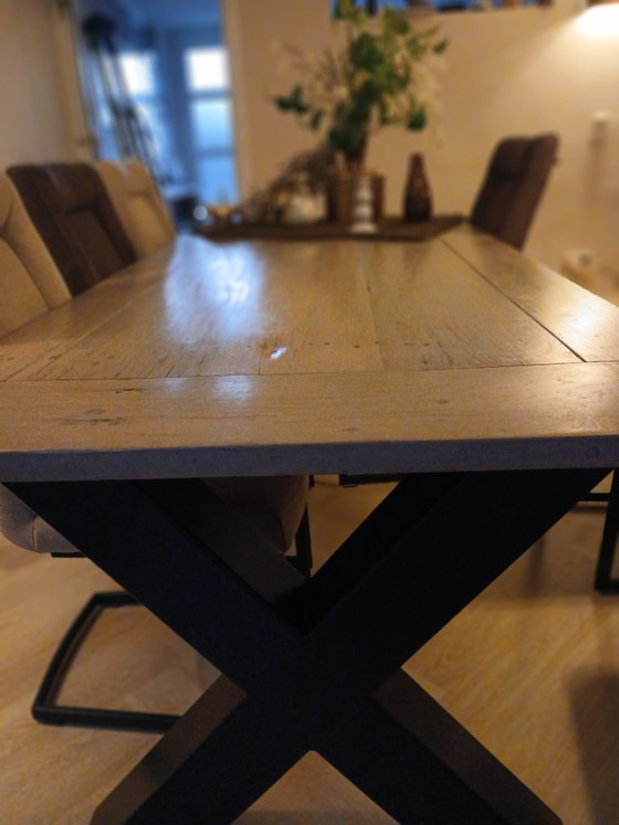 For sale: 6-person dining set and matching coffee table. – Wood (photo 16 of 24)