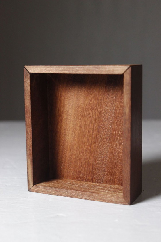 Image 1 of Teak and enameled metal box, designed by Strek Grete Prytz Kittelsen Greåker, Norway