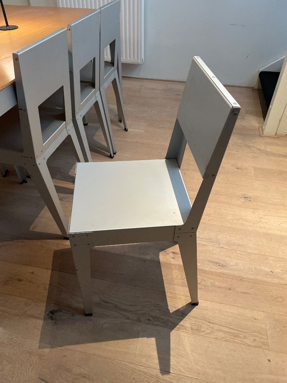 Piet Hein Eek Tafel + 8 Stoelen!! – Eetkamerset, Aluminium (photo 5 of 9)