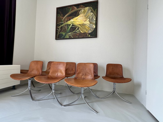 Image 1 of Vintage chairs PK9 PK 9 Poul Kjærholm Kjaerholm from EKC 8 pieces