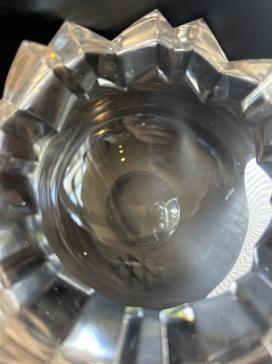 Image 1 of Ensemble de 2 coupes en cristal vintage Rosenthal Studio-Line « Dents de scie ».