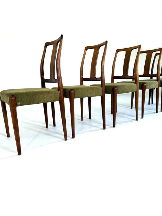 Image 1 of 6x vintage Deense eetkamerstoel, Burchardt-Nielsen ‘70