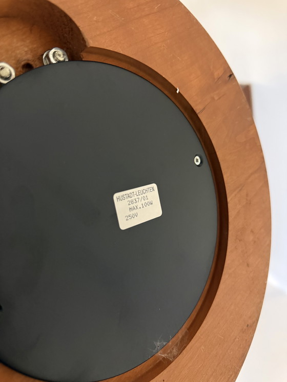 Image 1 of Lampada da pesca vintage in teak, Hustadt Leuchten '70