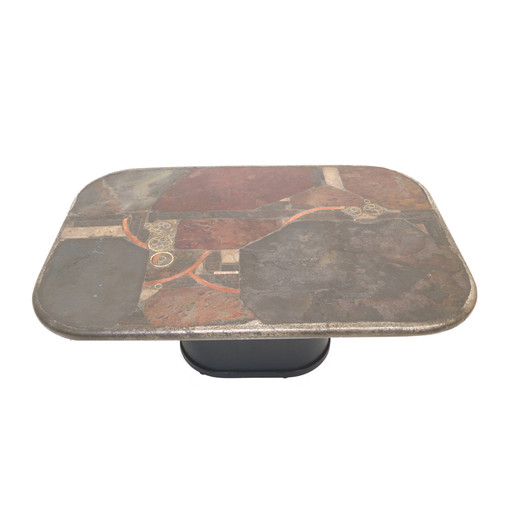 Vintage brutalist coffee table by Marcus Kingma from 1985